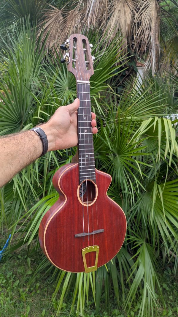ukulele concert cordes acier monoxyle padouk – Image 12