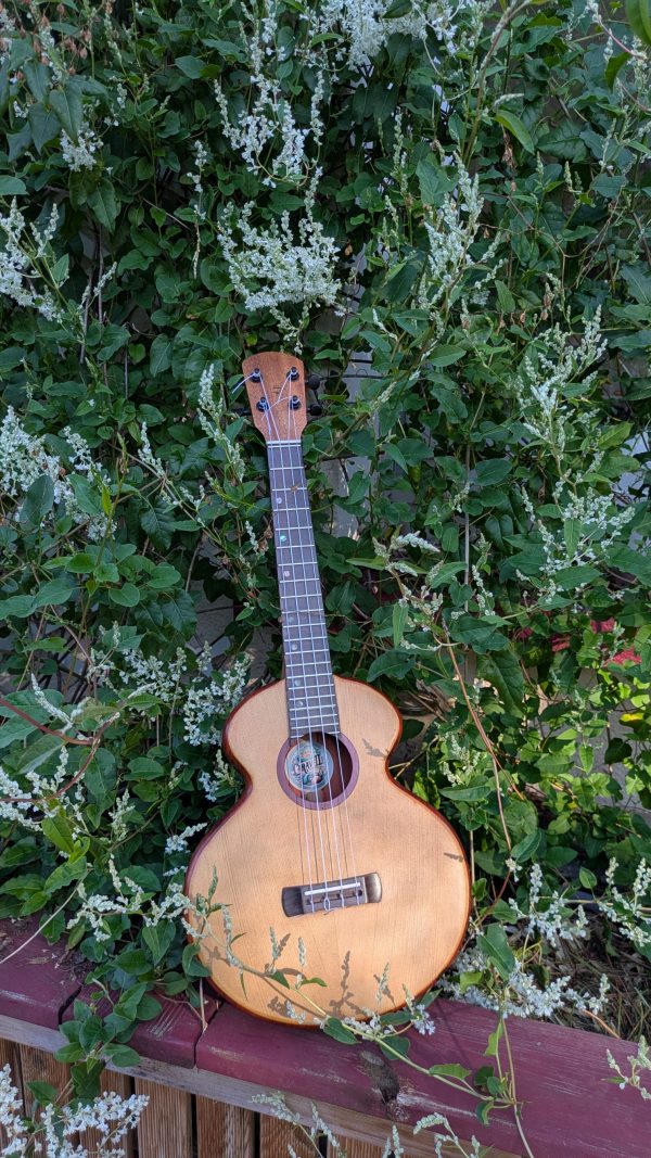 ukulele tenor monoxyle épicéa torréfié padouk – Image 4