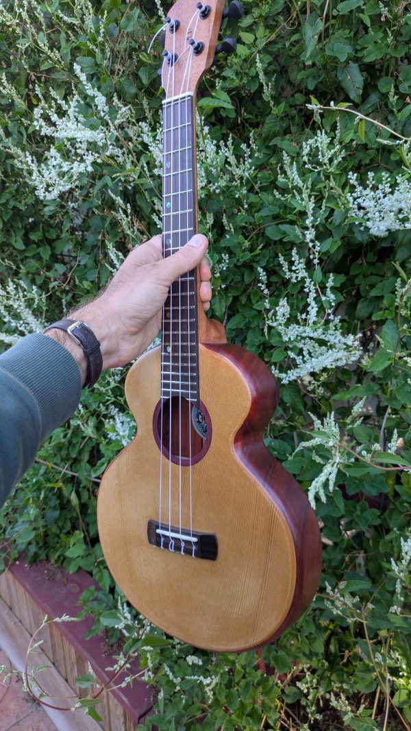 ukulele tenor monoxyle épicéa torréfié padouk – Image 3