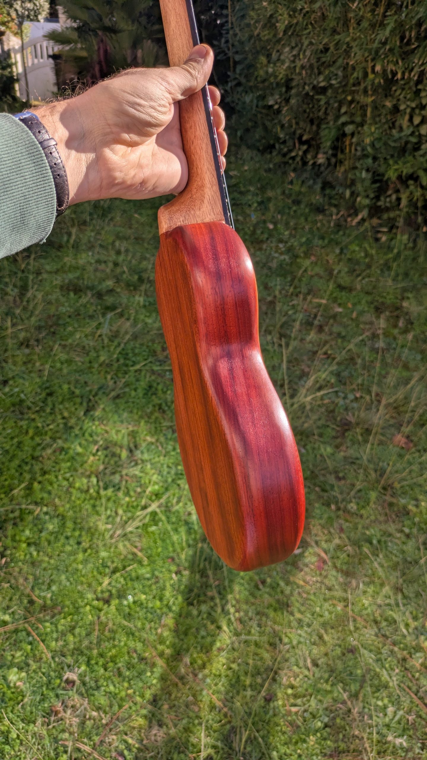 ukulele concert grillon monoxyle cèdre padouk – Image 7