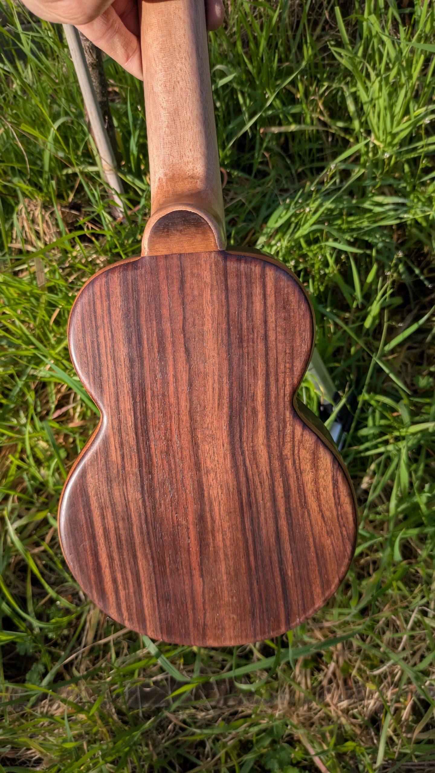 ukulele soprano mi cintré mi monoxyle cèdre palissandre indien – Image 8