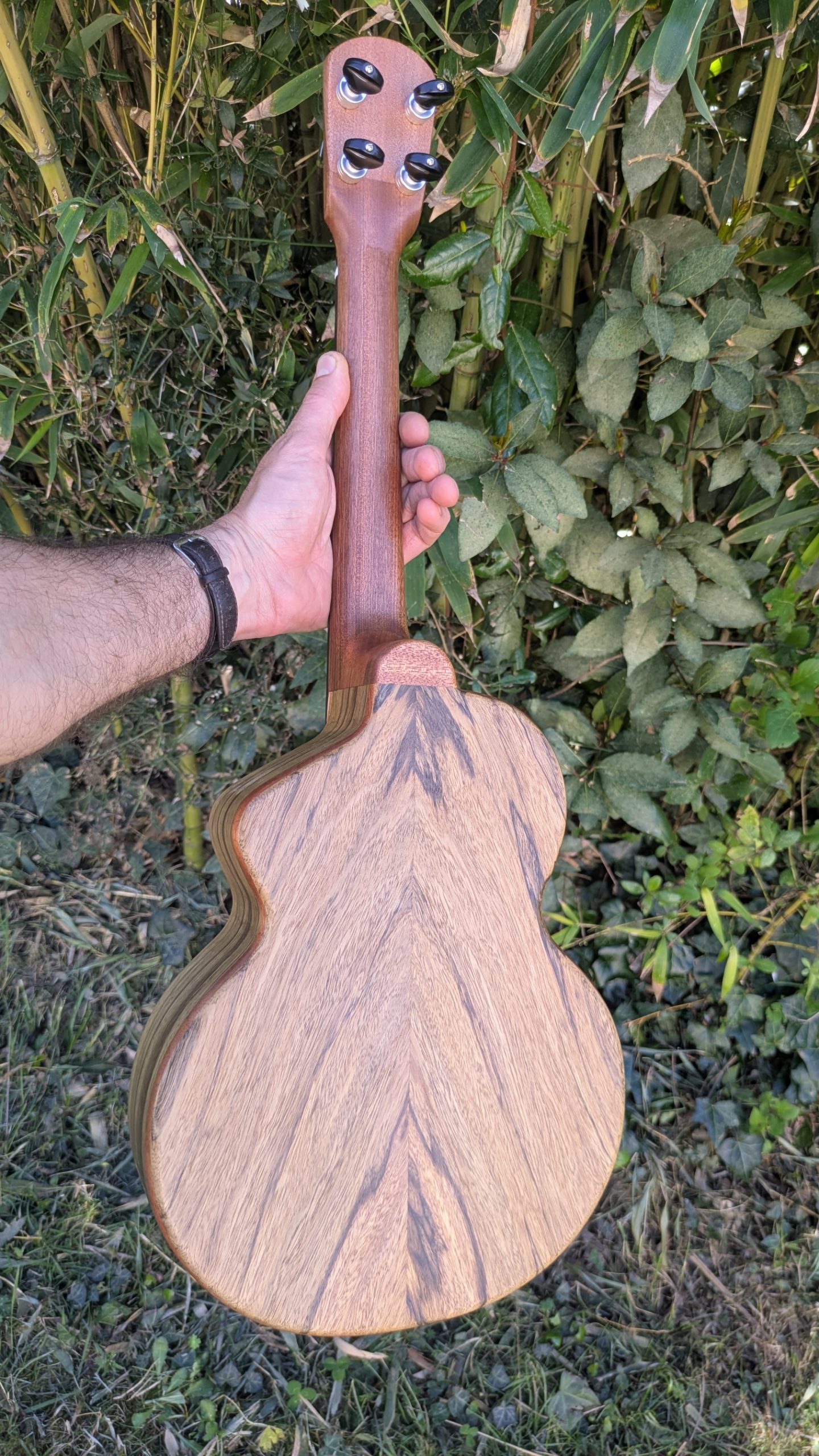 ukulele tenor mi cintré mi monoxyle épicéa ébène exotique – Image 5